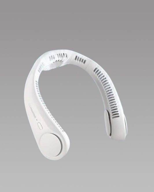 79mAh Bladeless Portable Neck Fan | 5200 Air Outlets for 360° Cooling