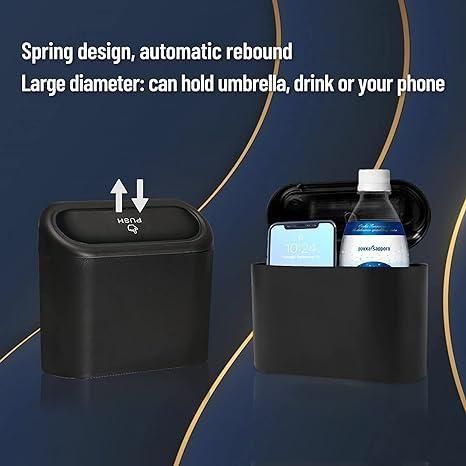 Mini Car Trash Bin – Portable & Waterproof Interior Dustbin for Garbage Waste