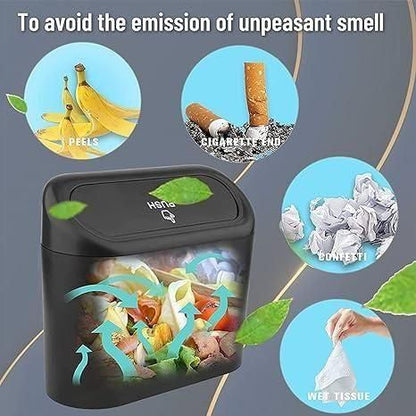 Mini Car Trash Bin – Portable & Waterproof Interior Dustbin for Garbage Waste