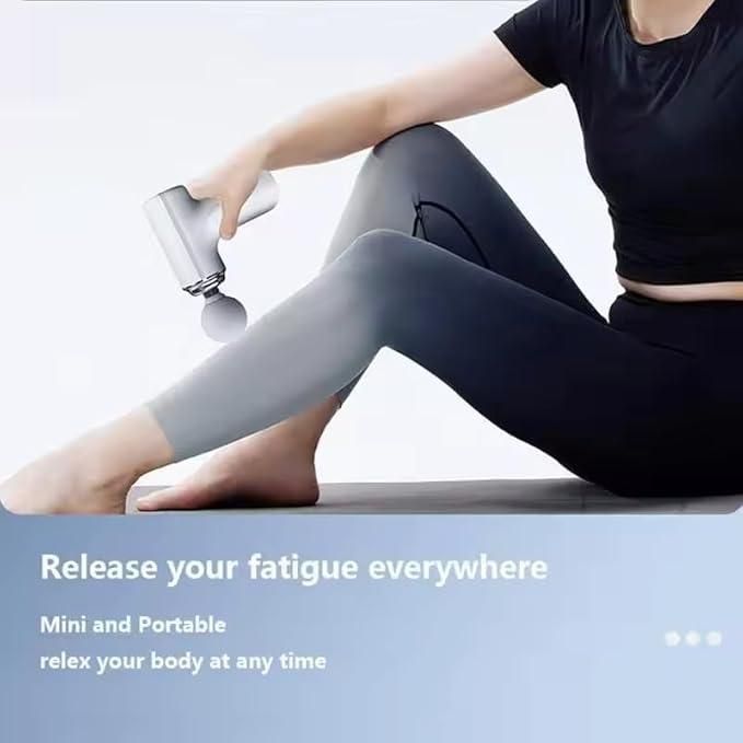 Portable Gun-Shaped Muscle Massager – Deep Tissue Therapy for Pain Relief & Recovery