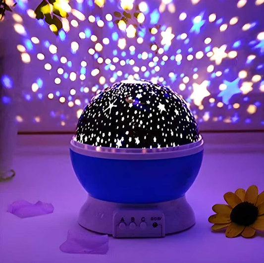 Star & Moon Night Light – Soothing LED Projection Lamp for Kids & Adults