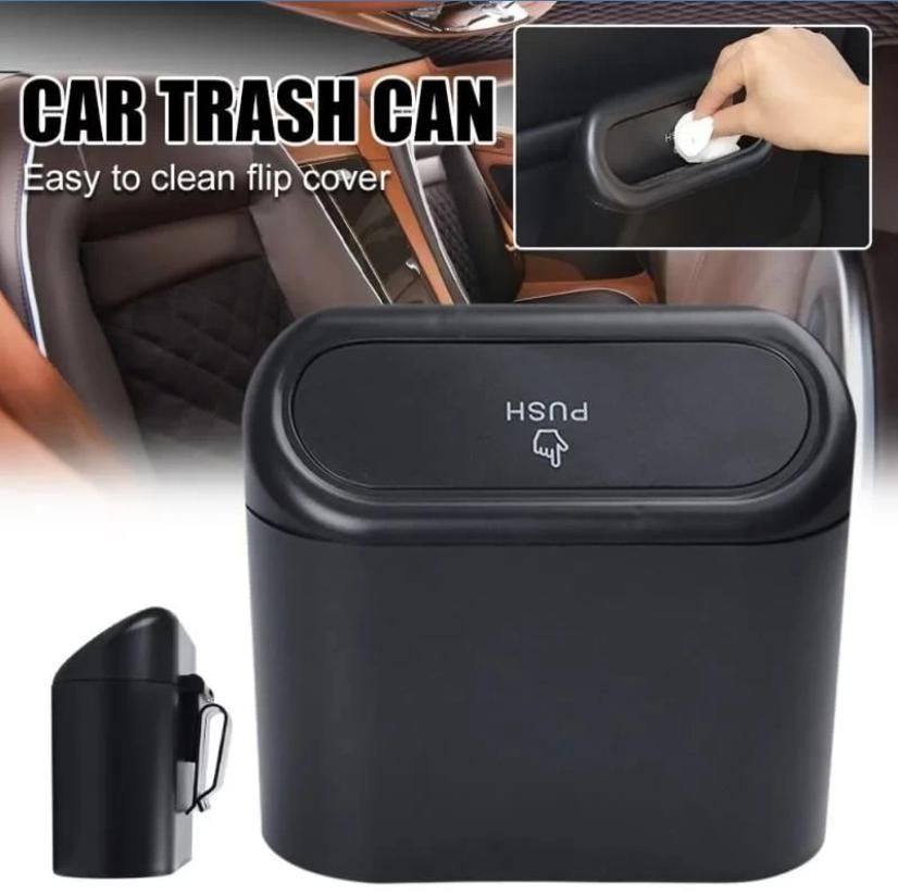 Mini Car Trash Bin – Portable & Waterproof Interior Dustbin for Garbage Waste