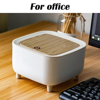Classy Desktop Push Button Trash Bin – Compact & Stylish Waste Disposal