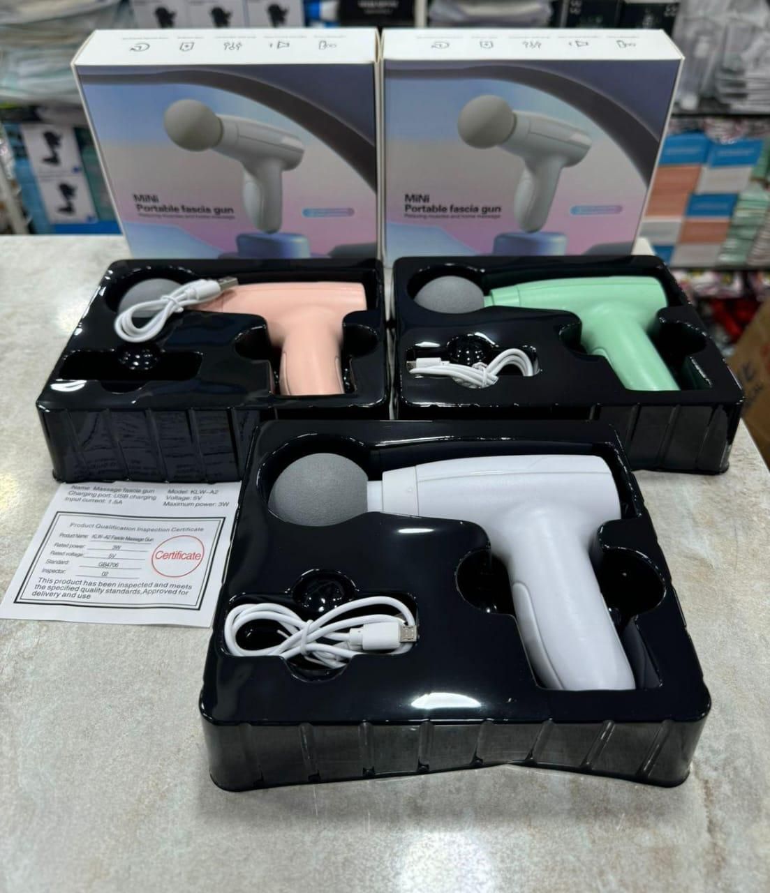 Portable Gun-Shaped Muscle Massager – Deep Tissue Therapy for Pain Relief & Recovery