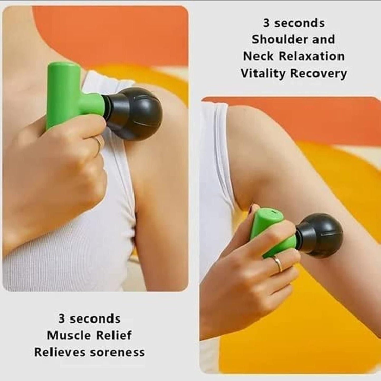 Mini Facial Gun Deep Muscle Massager – Portable & Rechargeable for Pain Relief & Relaxation