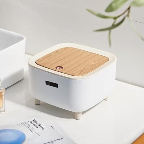 Classy Desktop Push Button Trash Bin – Compact & Stylish Waste Disposal