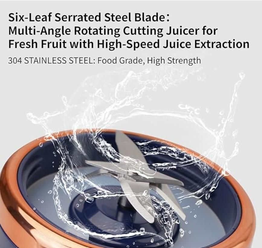 Multifunctional Small Portable Juicer – Rechargeable & Travel-Friendly