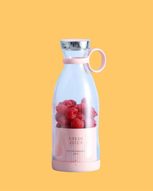 Electric Portable Mini Juicer Bottle – USB Rechargeable Smoothie Blender for Home & Travel