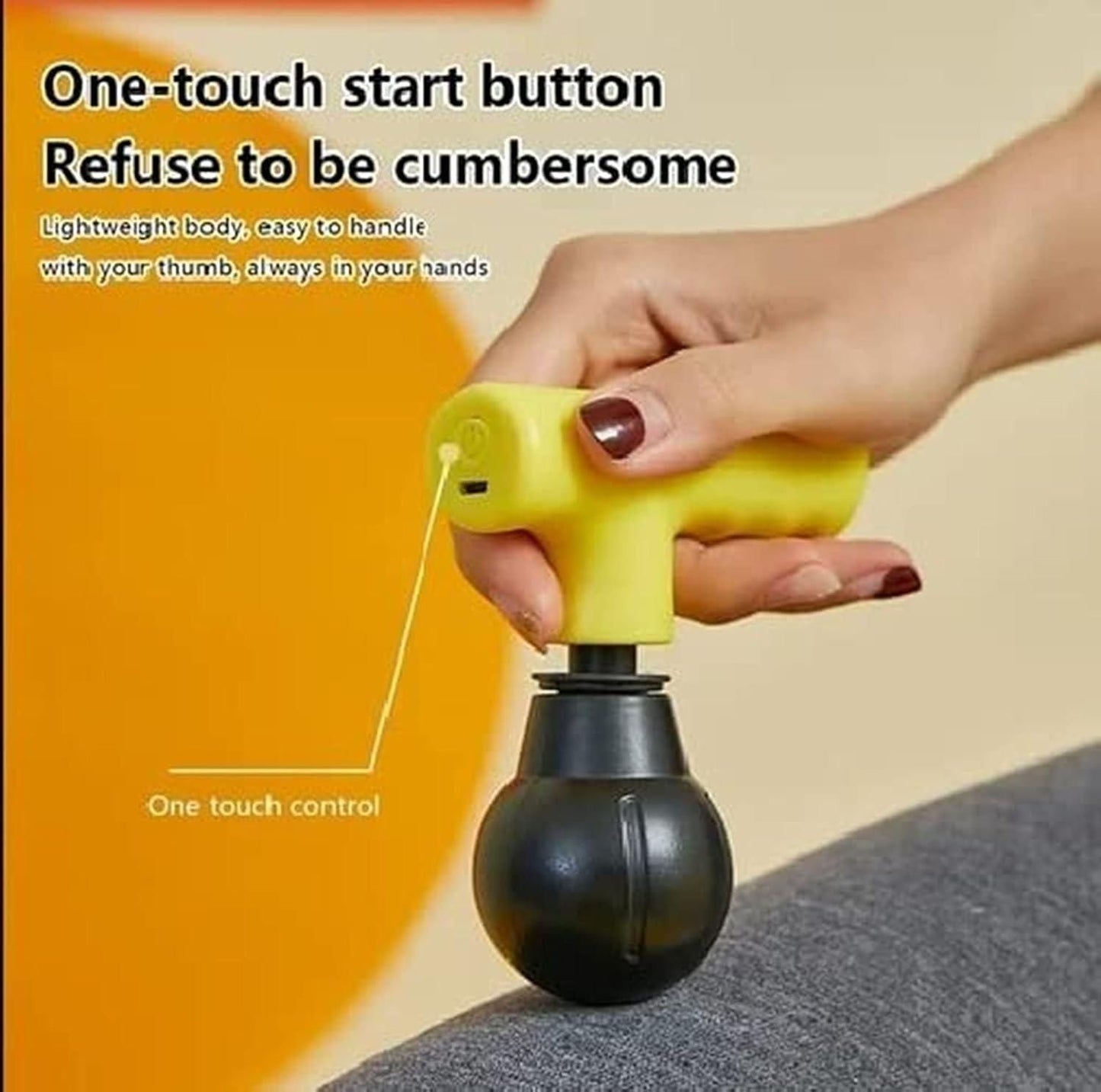 Mini Facial Gun Deep Muscle Massager – Portable & Rechargeable for Pain Relief & Relaxation