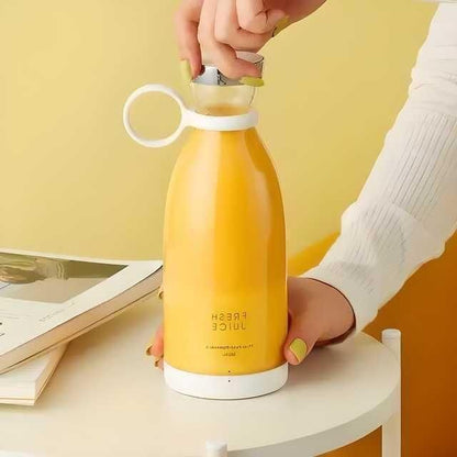 Electric Portable Mini Juicer Bottle – USB Rechargeable Smoothie Blender for Home & Travel