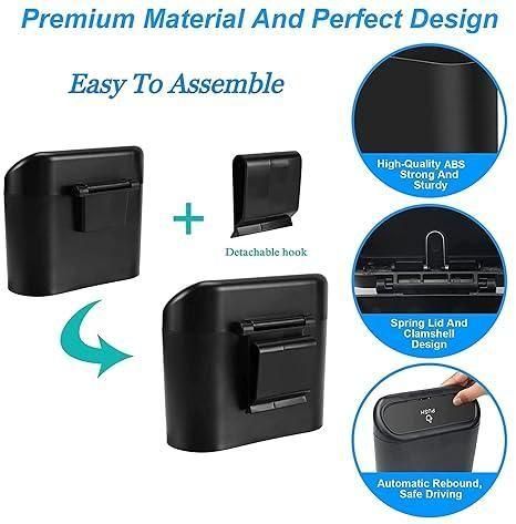 Mini Car Trash Bin – Portable & Waterproof Interior Dustbin for Garbage Waste