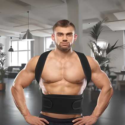 Posture Corrector Shoulder Belt – Back Support Brace for Men | Improve Posture & Relieve Pain