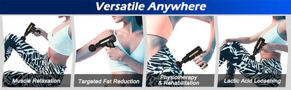 Portable Gun-Shaped Muscle Massager – Deep Tissue Therapy for Pain Relief & Recovery